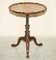 Antique Flamed Hardwood Tripod Table, 1860 2