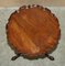 Antique Flamed Hardwood Tripod Table, 1860 11