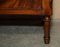 Vintage Tische aus geflammtem Hartholz mit Bogenfront, 2er Set 9