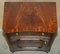 Vintage Bow Fronted Flamed Hardwood Tables, Set of 2 14