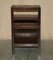 Vintage Hardwood and Green Leather Metamorphic Library Steps 19