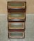 Vintage Hardwood and Green Leather Metamorphic Library Steps 15