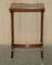 Vintage Chippendale Style Nesting Tables in Burr Walnut, Set of 3 19