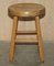 Hand-Carved Oak Table Stools, Set of 4 16