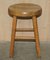 Hand-Carved Oak Table Stools, Set of 4 13