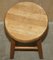 Hand-Carved Oak Table Stools, Set of 4 14