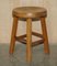Hand-Carved Oak Table Stools, Set of 4, Image 2