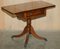 Extendable Side Table in Burr Walnut and Yew Wood 15