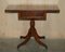 Extendable Side Table in Burr Walnut and Yew Wood 18