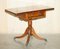 Extendable Side Table in Burr Walnut and Yew Wood 16