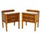 Mid-Century Modern Burr Walnut Bedside Tables by Andrew Thompson, 1960s, Set of 2, Image 1
