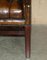 Antiker Chesterfield Stuhl aus Zigarrenbraunem Leder, 1900 9