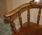 Antique Edwardian Elm Captains Armchair, 1900 6