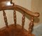 Antique Edwardian Elm Captains Armchair, 1900 7