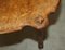 Antique Hand-Carved Burr Walnut Coffee Table, 1880 11