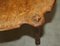 Antique Hand-Carved Burr Walnut Coffee Table, 1880, Image 11