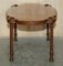 Antique Hand-Carved Burr Walnut Coffee Table, 1880 14