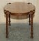 Antique Hand-Carved Burr Walnut Coffee Table, 1880, Image 14