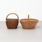 Antique Wicker Basket, 1970s, Set of 2 5