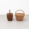 Antique Wicker Basket, 1970s, Set of 2 3