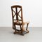 Rustic Primitive Hand Made Traditional Wood Chair, 1930s, Image 8