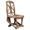 Rustic Primitive Hand Made Traditional Wood Chair, 1930s, Image 1