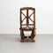 Rustic Primitive Hand Made Traditional Wood Chair, 1930s, Image 7