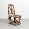 Rustic Primitive Hand Made Traditional Wood Chair, 1930s, Image 2