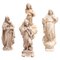 Traditional Plaster Figures, 1950s, Set of 4 1