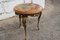 Vintage French Onyx Marble and Brass Pedestal Table 6