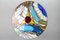 Round Polychrome Stained Glass Window Panel in the style of Tiffany, 1970s 16