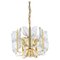 Brass, Crystal Glass Florida Chandelier from Kalmar, Austria, 1970s, Image 1