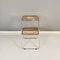 Italian Modern Smoked Abs Folding Chairs Plia by Piretti Anonima Castelli, 1970s, Set of 3, Image 3