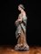 17th Century Polychromed Fruitwood Carved Statue Depicting Madonna, France 3