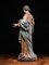 Estatua tallada de madera frutal policromada del siglo XVII que representa a la Virgen, Francia, Imagen 4