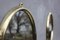 Clear Brass Frames Wall Mirrors, 1970s, Set of 2, Image 7
