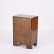 Kleine rustikale Kommode aus Holz & Messing, 1920er 12