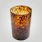 Large Mid-Century Italian Orange and Brown Leopard Glass Artistic Vase, 1980s, Image 14