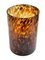 Large Mid-Century Italian Orange and Brown Leopard Glass Artistic Vase, 1980s, Image 15