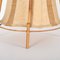 Mid-Century Italian Cotton, Bamboo and Rattan Table Lamp by Louis Sognot, 1960s 9