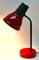 Lámpara de mesa ajustable vintage en rojo de Massive Whit Label, años 70, Imagen 14
