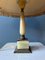Lámpara de mesa estilo Art Déco con base de mármol, años 70, Imagen 8