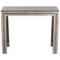 Italian Chrome and Brass Glass Console Table, 1970s 1