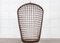 Mid-Century French Bamboo Rattan Swinging Egg Chairs, Set of 2 2