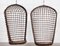Mid-Century French Bamboo Rattan Swinging Egg Chairs, Set of 2, Image 11