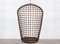Mid-Century French Bamboo Rattan Swinging Egg Chairs, Set of 2, Image 4