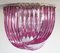 Murano Ceiling Linght Chandeliers with Pink Triedri Murano Glasses, 1995, Set of 2 13