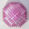 Murano Deckenleuchter mit rosa Triedri Murano Gläsern, 1995, 2er Set 2