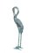 Life Sized Bronze Cranes with Green Patina, Late 20th Century, Set of 2 3
