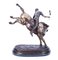 Polo Player Bucking a Horse in Bronze, 1980s 7